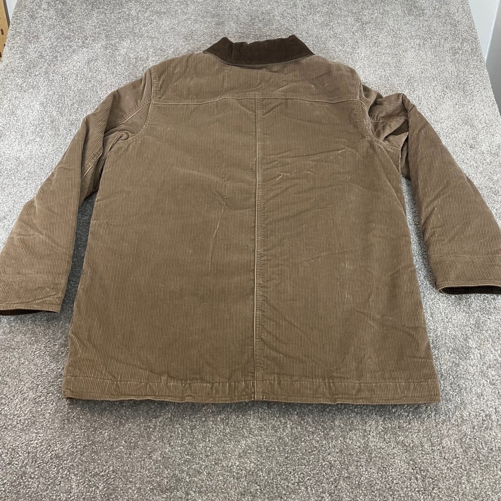 LL Bean Barn Coat Womens Extra Large Chore Jacket Corduroy Quilted Lined - Picture 6 of 11